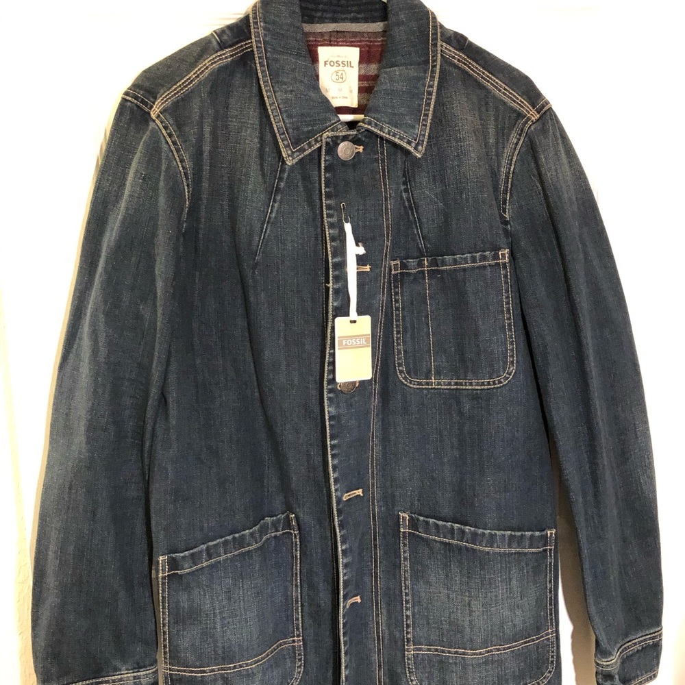Fossil Men Denim Jacket Medium and Small